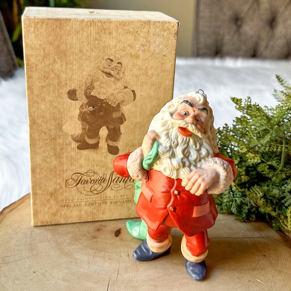 Vintage 1987 Hallmark Keepsake Ornament "Favorite Santa" Special Edition w/ Box